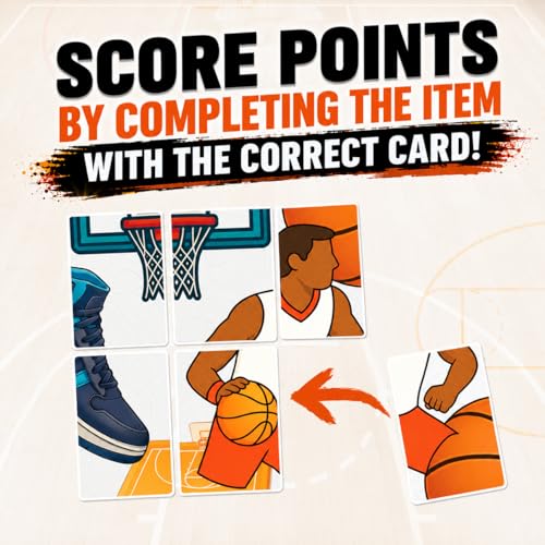 Card Game – Fast-Paced Puzzle & Strategy Basketball Game for Kids, Teens & Adults | 2–5 Players or Team Play | Ages 7+ | Youth Basketball to NBA-Inspired Sports Family Game Night Fun