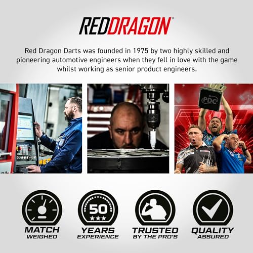 RED DRAGON Darts - Rebel | Recon | Ascend | Paradym | Wolf - Professional Soft Tip Darts - Includes Dart Flights and Shafts - size: Standard