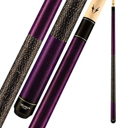 Viking Valhalla 100 Series with Irish Linen Wrap 2 Piece 58” Pool Cue Stick - color: Purple, size: 18oz