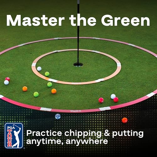 PGA Tour Golf Practice Aids By Golfgen: Premium Chipping Nets, Putting Rings, & Targets, Indoor & Outdoor Training, Improve Accuracy & Control, Master Putting and Chipping, Portable for On The Go - size: 3 Rings