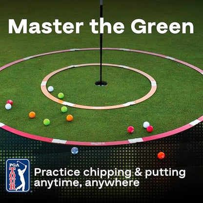 PGA Tour Golf Practice Aids By Golfgen: Premium Chipping Nets, Putting Rings, & Targets, Indoor & Outdoor Training, Improve Accuracy & Control, Master Putting and Chipping, Portable for On The Go - size: 3 Rings