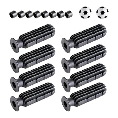 SM SunniMix 18 Pieces Foosball Handle Grips Octagonal Handles Desk Foosball Table Game Rod End Plug Football Stick PP Material Suitable for Home
