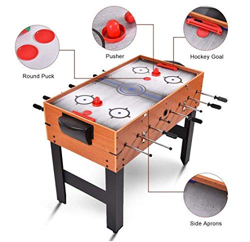 Sunil Foosball Air Hockey Pool Table 48" 3-in-1 Multi Combo Game Table