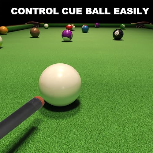 HomeSeason Glass Fibre Pool Cue Stick 58" Billiard Cue Sticks Professional Low Deflection Pool Sticks - color: B