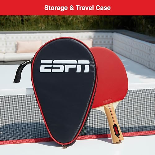 ESPN Ping Pong Set, Table Tennis Ideal for Family Games and Game Night - color: 1 Paddle
