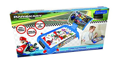 LEXiBOOK Nintendo Mario Kart Table Electronic Pinball, Action and Reflex Game for Children and familiy, LCD Screen, Light and Sound Effects, Blue/red, JG610NI - style: Super Mario
