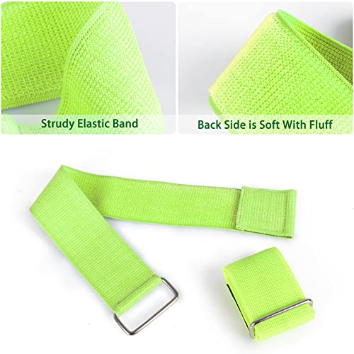 Hooqict 10Pcs 3 Legged Race Bands for Outdoor Party Group Games - Kid Adult Three Legged Race Birthday Party Carnival Field Day Relay - Gym Class Team Building Supplies Family Fun Activity
