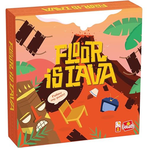 Goliath The Floor is Lava! Game for Kids Ages 4+ Interactive Classic Board Games | Don't Step in the hot Lava Indoor and Outdoor for Kids | Original Edition