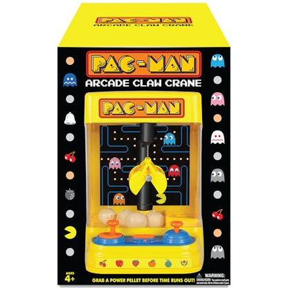 Pac-Man: Arcade Claw Crane - Core Series, Lights-Sounds Tabletop Game, Dual Joystick, Fill Pellets with Prizes, Licensed Collectible Toy, Adult-Kid 4+