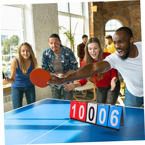Toddmomy Scoreboard Flip Scorekeeper Basketball Soccer Badminton Portable Tabletop Scoreboard
