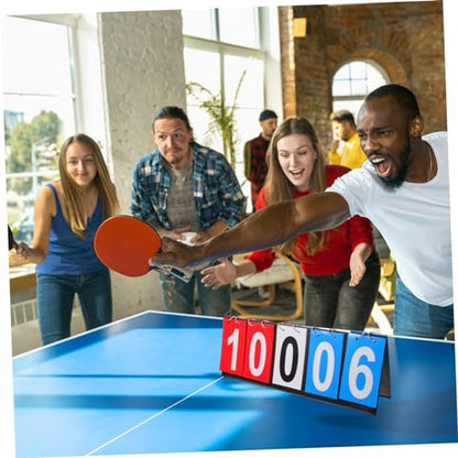 Toddmomy Scoreboard Flip Scorekeeper Basketball Soccer Badminton Portable Tabletop Scoreboard
