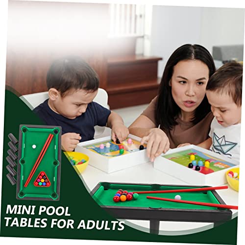 Abaodam Mini Billiard Table Game Toy Desktop Mini Pool Table for Boys and Girls Interactive Game for Adults Boy Girl