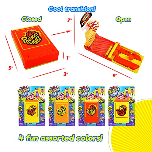 JA-RU Pocket Travel Mini Basketball Game for Kids (6 Pack) - Handheld Mini Finger Basketball Shooting Game, Tabletop Toys, Party Favors, Classroom Prizes & Goodie Bag Stuffers. 3255-6s - size: 6 Packs