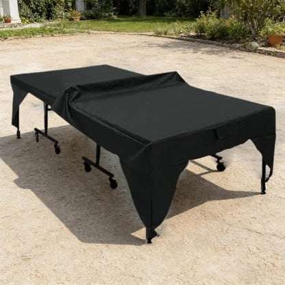 Waterproof, Rainproof Table Tennis Table Cover, Black - color: Black