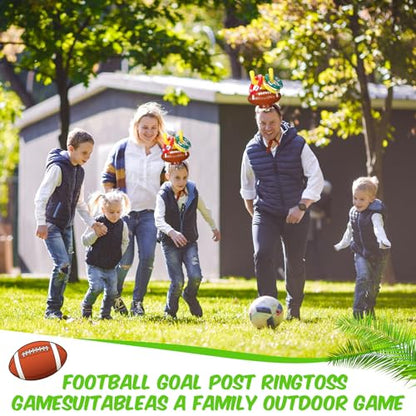 Sets Inflatable Post Ring Toss Football Goal Toss Goal Post Ring GamePost Ring Toss Game for Family Football Party Games
