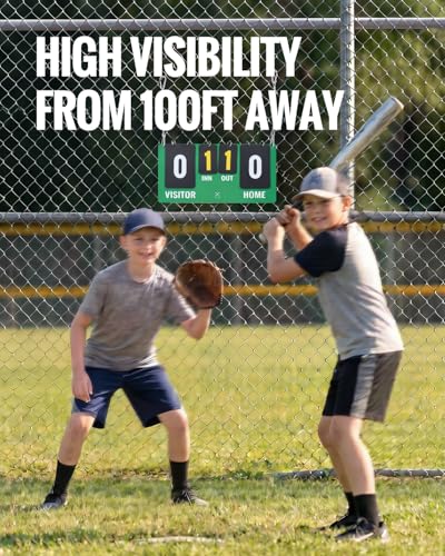 Portable Flip Scoreboard for Baseball & Softball - Easy Fence Mount