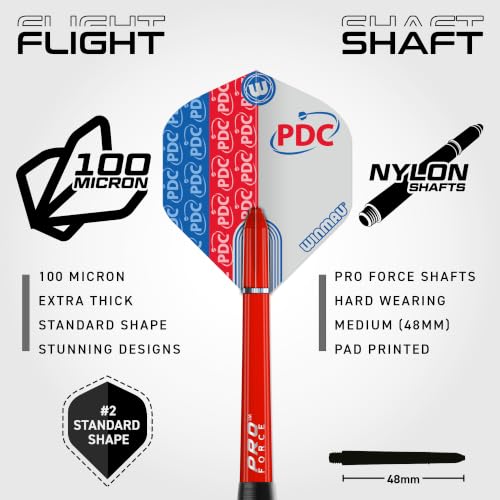 WINMAU Blade 6 Dartboard Set – PDC Endorsed Professional Dart Board with Surround – Includes 2 Steel Tip Dart Sets, Oche Line & Checkout Card – Complete Home Darts Setup