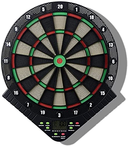 Electronic Dart Board, Electronic Soft Tip Dart Board, Electronic Dartboard Game Set, 18 Games 159 Variations, Dart Target with LCD Scoring Screen, 6 Soft Darts