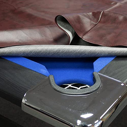GSE Games & Sports Expert Billiard Table Covers, 7'/8'/9' Waterproof & Tearproof Heavy Duty Leatherette Pool Table Cover (Several Colors Available) - color: Brown - 8ft