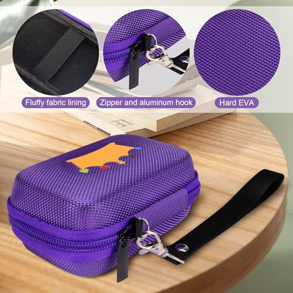Travel Card Game Case Compatible with Card Games Set, Card Case Compatible with UNO Game Card Holder, (Not Including Cards) (Purple)