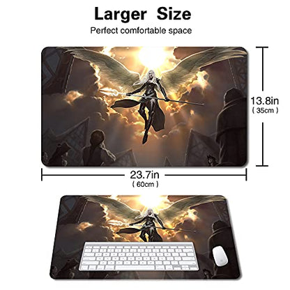 Board Game MTG Playmat Games Size 60X35 cm CCG Compatible for MTG CCG RPG Trading Card Game (Avacyn, Angel of Hope) - color: Avacyn, Angel of Hope