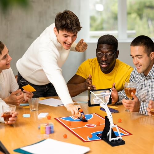 VioraWhite 16 Pack Basketball Game Toys Tabletop Basketball Shooting Game Mini Desktop Basketball Game Gift Desk Games for Adults Office Relax Reduce Stress Basketball Prize Party Favors Birthday Gift - color: Black