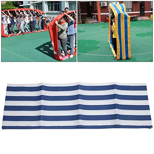 Oxford Cloth Teamwork Games Mat, Group Activity Play Mat for Kids and Adults, for Fun Team Building (Blue and white 6m)