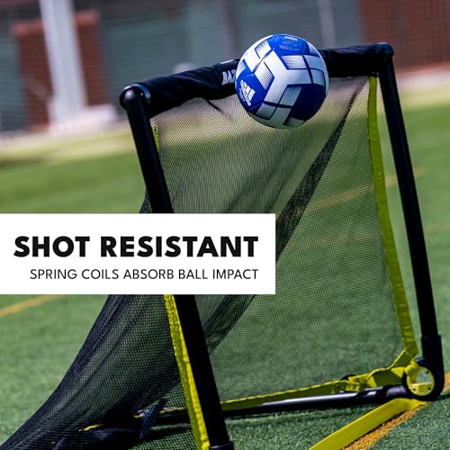 BazookaGoal Original Solid Frame Pop Up Goal - Folding Mini Soccer Goal for Kids and Adults - Portable Goal Post - Easy to Set-up & Steady - Single Unit (1 Goal Included) - size: 4 x 2.5 ft, style: Black