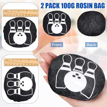 Lewtemi 2 Pcs Bowling Rosin Grip Bags Powder Bowling Grip Sack for Drying Hands Golf Accessories