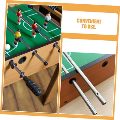 BESPORTBLE 3pcs Soccer Machine Pole Table Football Game Accessory Metal Operation Handle Replacement Rod Ergonomic Design