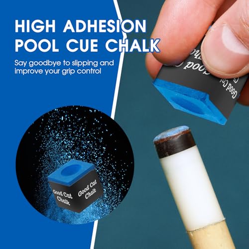 Pool Cue Chalk – Professional Billiard Chalk Set, Bulk Packs Available (12PCS / 24PCS / 144PCS), Long-Lasting Grip, Anti-Miscue, Low Deflection Cue Tip Chalk - size: 2Pack Set Of 24PCS