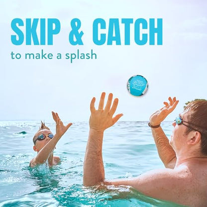 Activ Life The Ultimate Water Skip Balls, Water Bouncing Ball for Swimming Pool, Beach Toys for Friends, Family, Kids and Adults - style: Blue Spots