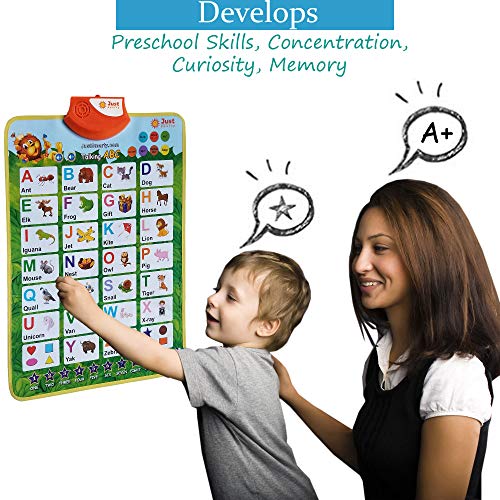 Just Smarty Interactive Learning & Education Toys for 2+ Year Old | Alphabet Learning Toddler Toys Age 1-2 | Learning Toys for 1 + Year Old Boys and Girls | ABC Baby Learning Toys 12-18 Months - style: Alphabet, Green