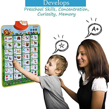 Just Smarty Interactive Learning & Education Toys for 2+ Year Old | Alphabet Learning Toddler Toys Age 1-2 | Learning Toys for 1 + Year Old Boys and Girls | ABC Baby Learning Toys 12-18 Months - style: Alphabet, Green