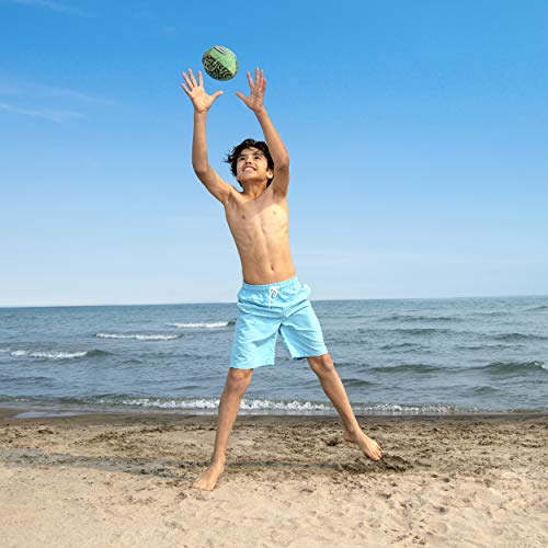 Swimways Hydro Waterproof Football, Outdoor Games for Adults and Kids, Swimming Pool Accessories and Pool Party Games,9.25 Inches, Green - color: Green