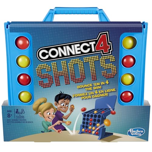 Hasbro Gaming Connect 4 Shots Board Game Activity for Kids Ages 8+, Active Games for Families, 2 Player Game, Kids Games and Gifts (Amazon Exclusive)