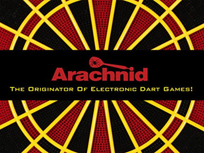 Arachnid Freestanding Cabinet Set: Includes Cricket Pro 800 regulation board in a stylish cabinet with shelves. Offers 40 games, 8-player LED scoring, tri-color Cricket, and 6 darts