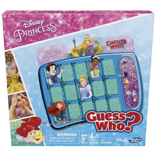 Hasbro Gaming Guess Who? Disney Princess Edition Kids Board Game, Fun Game for Families and Kids Ages 5 and Up, Easter Gifts for Boys and Girls, Preschool Games (Amazon Exclusive)