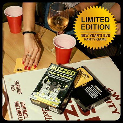 Buzzed Year Wrapped by Relatable – New Years Drinking Games That Elevate Your Holiday Party, Humorous and Conversational Games for Adults That Create a Memorable Experience - style: Buzzed Year Wrapped