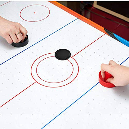 Coopay 12 Pieces Home Air Hockey Pucks 2.5 Inch Heavy Replacement Pucks for Game Tables Equipment Accessories, 12 Grams - color: Black
