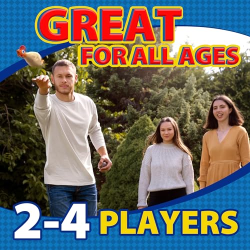 University Games, Flickin Chicken Indoor Outdoor Target Toss Game, The Go Anywhere Game for 2 or More Players Ages 6 and Up