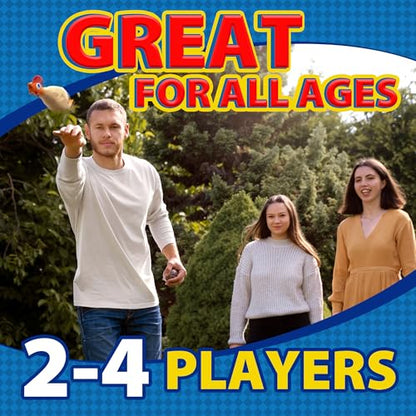 University Games, Flickin Chicken Indoor Outdoor Target Toss Game, The Go Anywhere Game for 2 or More Players Ages 6 and Up