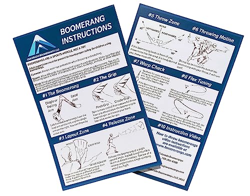 Glow in The Dark Lightning Boomerangs with Illustrated Instructions!