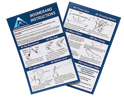 Glow in The Dark Lightning Boomerangs with Illustrated Instructions!