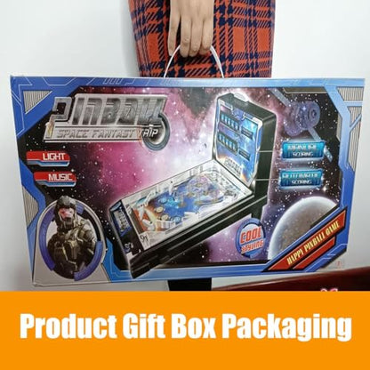 Tabletop Pinball Machine Game 42x27x24.5 Cm Mini Pinball Machine Toys with Lights and Sounds, Retro Arcade Machine Electronic Pinball Ball Shooting Game Machin