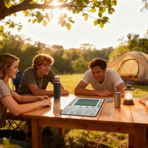 Football Dice Game - Tabletop Wooden Board Game with Scoring Track for Family Fun & Parties, Great Gift for Friends