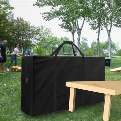 Cornhole Carrying Case,3' X 2' Cornhole Bag Carrying-Case,Weatherproof Cornholes Board Carrying Cases - Includes 2 Pockets & Padded Shoulder Strap(Tailgate Size) - size: 3' x 2' Tailgate Size