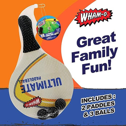 Wham-O Game Time Ultimate Paddle Ball - 2 Paddles - 3 Balls - Outdoor Games