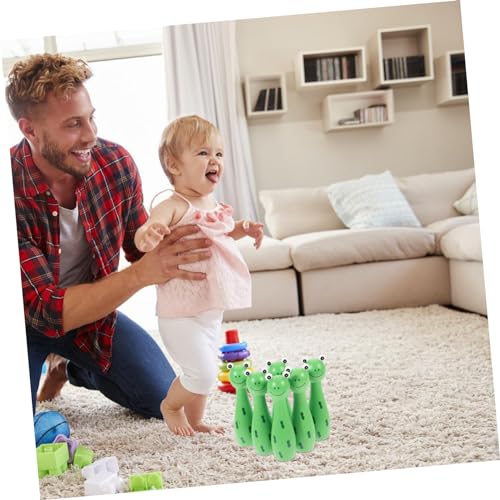 POPETPOP 1Set Cartoon Bowling Adorable Bowling with Cartoon Pins Fun Indoor Sports Game for for Young