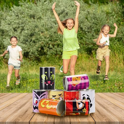 JOYIN 13 Pcs Halloween Carnival Can Bean Bag Toss Games for Kids & Adults Trick or Treat Decoration, Home Decor Party Favors Supplies, Homeschooling Backyard Game - style: Funny Bean Bag Games